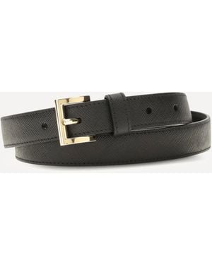 Prada Saffiano Leather Belt - White