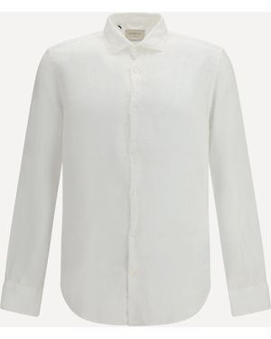 Brooksfield Linen Shirt - White