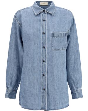 The Row Camicia Denim Nesson - Blu