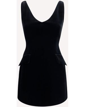 Max Mara Tefrite V-Neck Dress - Black
