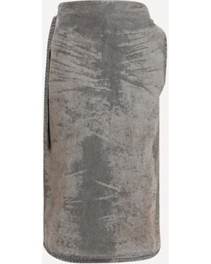 DIESEL De-Morika-Fsi Flared Midi Skirt - Grey