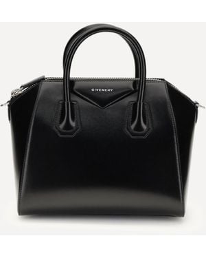 Givenchy Antigona Small Leather Box Handbag - Black