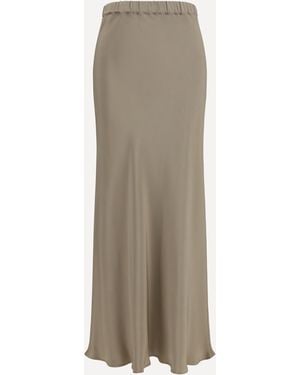 Max Mara Sospiro Silk Skirt - Natural