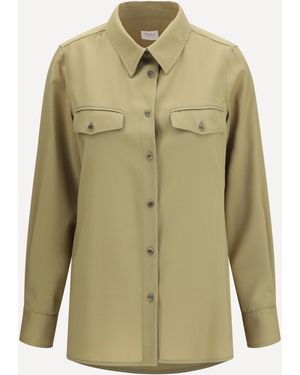 Cruna Virgin Wool Overshirt - Green