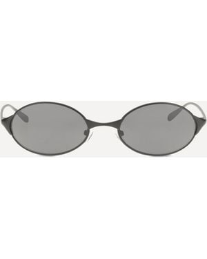 McQueen Neo Oval Sunglasses - Gray