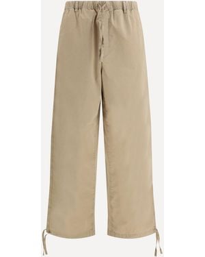 Ferragamo Loose-Fit Trousers - Natural