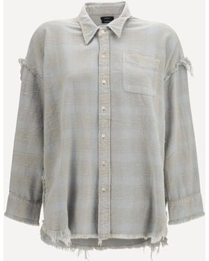 R13 Cotton Shirt - Grey