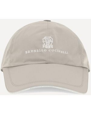 Brunello Cucinelli Cappello Da Baseball - Bianco