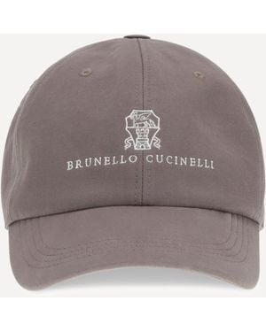 Brunello Cucinelli Logoed Baseball Hat - Brown