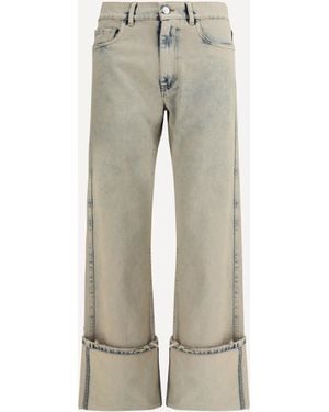 Coperni Boyfriend Jeans With Cuff - Gray
