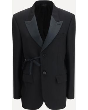 Balenciaga Wrap Tailored Jacket - Black