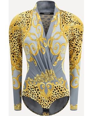 Versace Body Drappeggiato Leopardato - Metallizzato