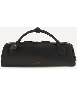 Alaïa Satin Le Teckel Clutch - Black