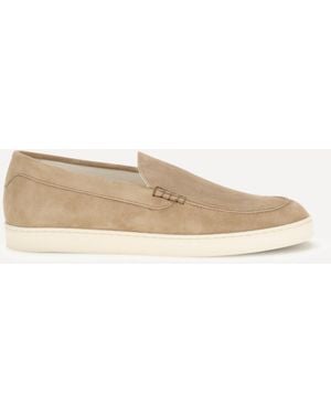 Brunello Cucinelli Suede Loafers - Natural