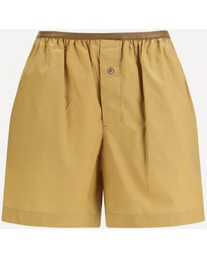Lemaire Buttoned Elasticated Shorts - Natural