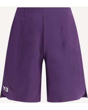 Y-3 Pro Ergo Tennis Shorts - Purple
