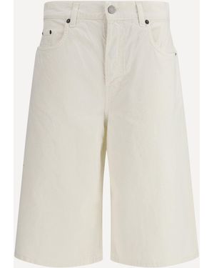 Haikure Becky Twill 45 Bermuda Shorts - White