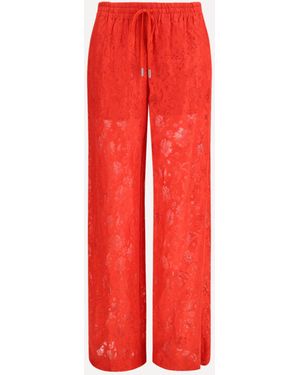 Ermanno Scervino Floral Embroidered Trousers