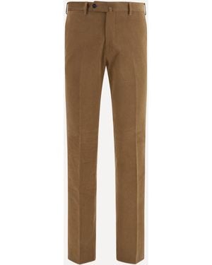 Germano Tailored Corduroy Trousers - Natural