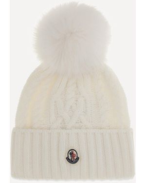Moncler Cappello Beanie - Bianco
