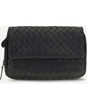Bottega Veneta Borsa A Tracolla Intrecciato - Nero