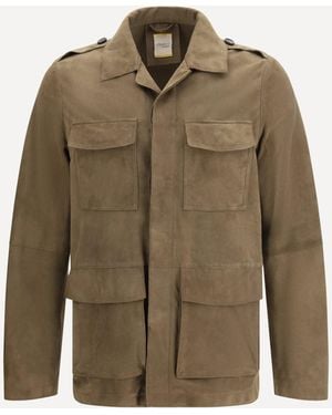 D'Amico Goat Suede Jacket - Green
