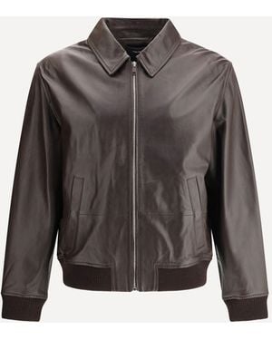 Yves Salomon Lambskin Jacket - Gray