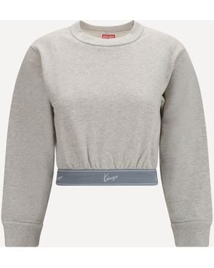 KENZO Cropped Sweatshirt - Grey