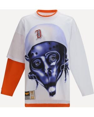 PDF CHANNEL Long-Sleeve T-Shirt With Print - Blue