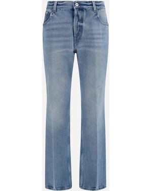 Miu Miu Washed Denim Five-Pocket Jeans - Blue