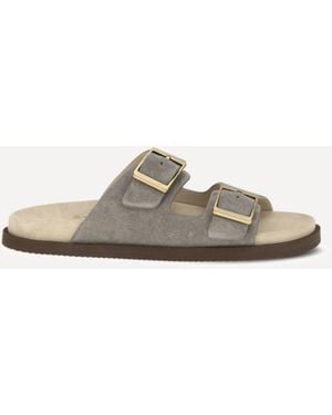 Brunello Cucinelli Suede Sandals - White