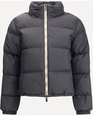 Burberry Ambleside Down Jacket With Details - Blue