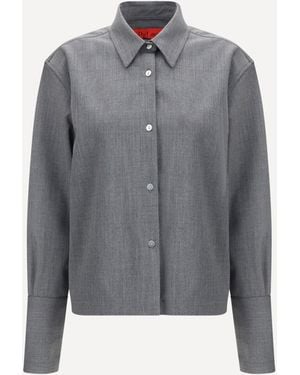 THE LATEST Classic Collar Shirt - Gray