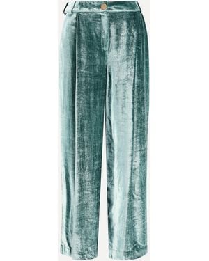 Kristina Ti Velvet Pants - Green