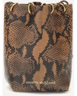 Benedetta Bruzziches Doudou Petite Bucket Bag - Brown