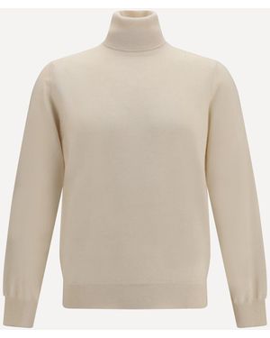 Brunello Cucinelli Turtleneck Jumper - White