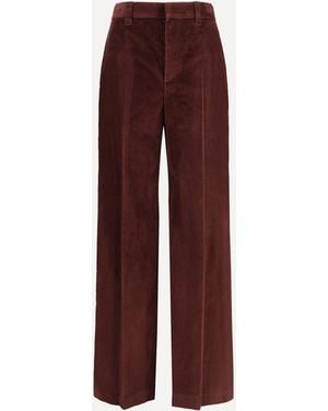 Brunello Cucinelli Velvet Trousers - Purple