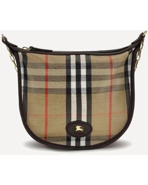 Burberry Mini Highlands Chain Shoulder Bag - White