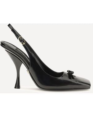 Dolce & Gabbana Leather Slingback Court Shoes - Black