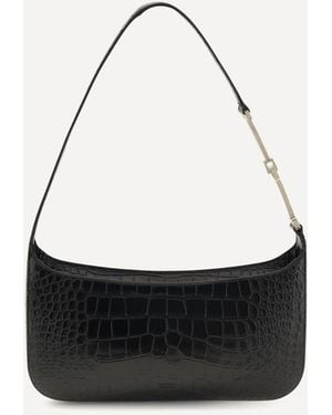 Tom Ford Borsa A Spalla Con Stampa Coccodrillo Piccola - Bianco