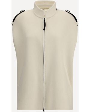 Aftercoat Mantella Con Zip - Bianco