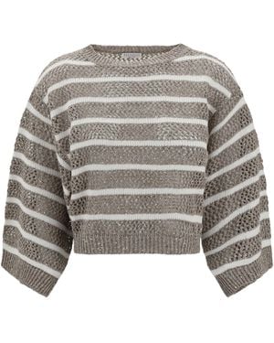 Brunello Cucinelli Maglione - Grigio