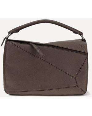 Loewe Large Puzzle Handbag - Brown
