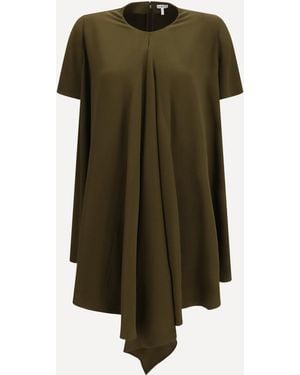Loewe Stretch Viscose Dress - Green