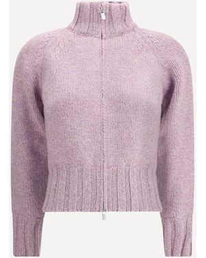 Magda Butrym Cardigan Con Zip - Viola