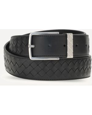 Bottega Veneta Intrecciato Belt - Black