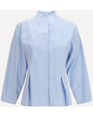 Crida Milano Lavanda Cotton Shirt - Blue