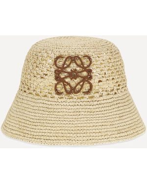 Loewe Raffia Bucket Hat - Natural