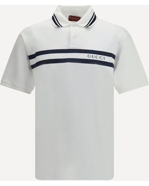 Gucci Cotton Polo Shirt - White