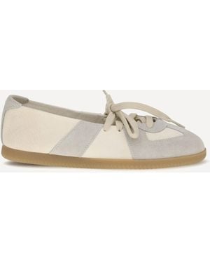 Margiela Lace-Uo Ballerinas - Natural